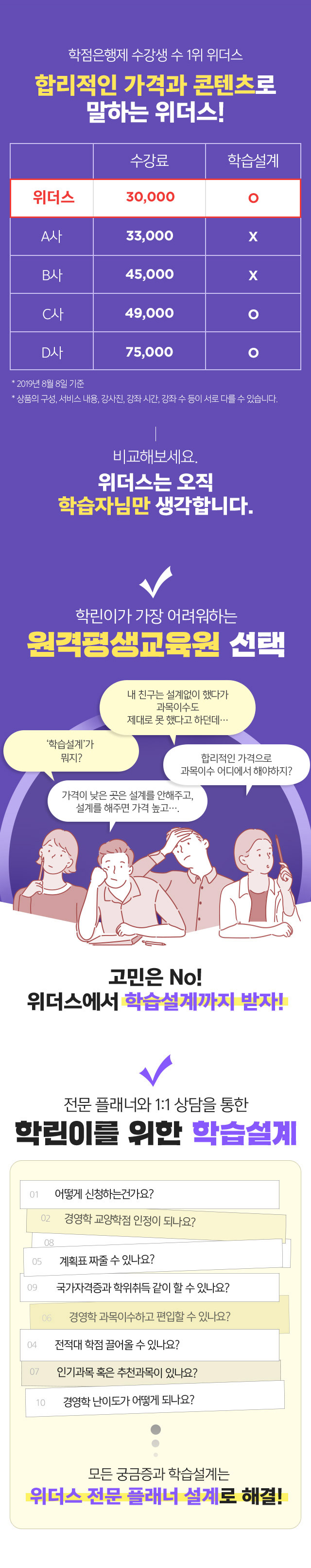 수강 과목 75% 할인